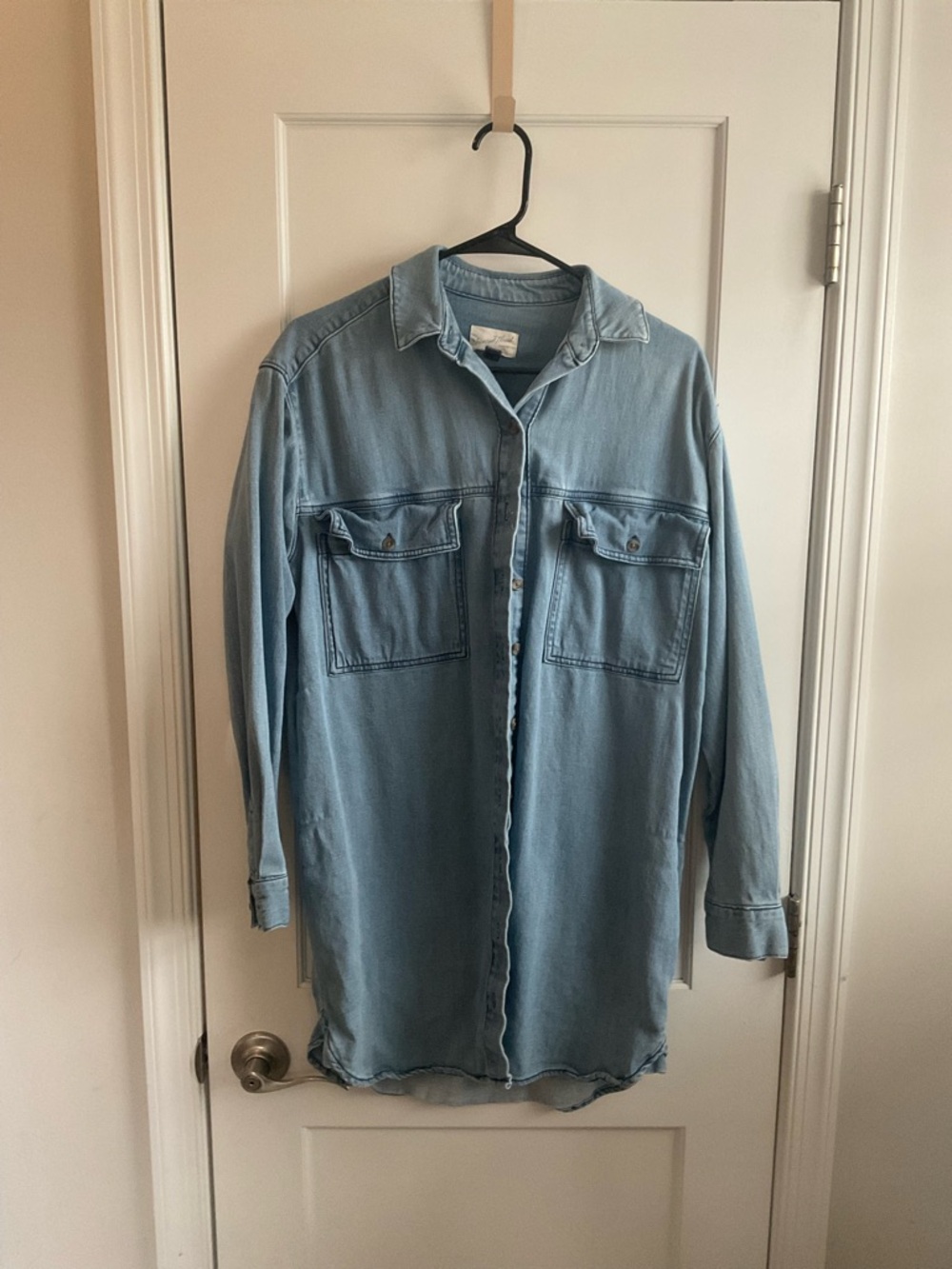Universal Thread Light Blue Denim Mini Dress, Sz Small